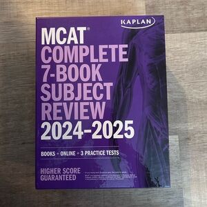 Kaplan MCAT 2024-2025 Study Guide Set with Multicolor Covers